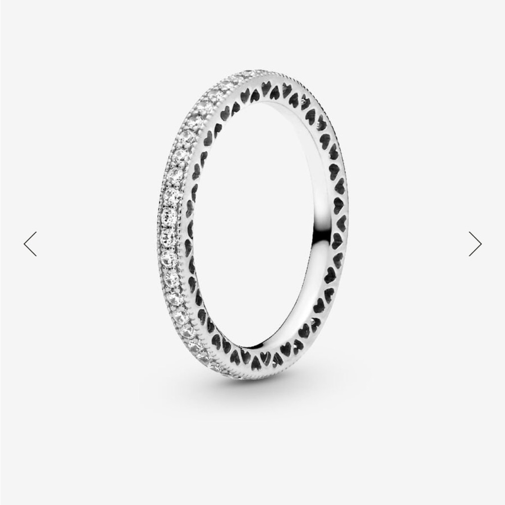 sparkle & hearts ring